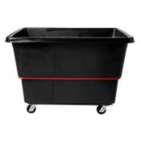 Chariot utilitaire &agrave; usage intensif, Plastique recycl&eacute; noir, 59"/34-5/8" lo x 34"/59-1/64" la x 42-1/16"/42-7/8" h, Volume 27 pi³, Capacit&eacute; 1200 lb Nia-Chem Ltd.