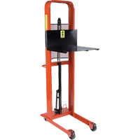 Hydraulic Platform Lift Stacker, Foot Pump Operated, 1000 lbs. Capacity, 80" Max Lift MN653 | Nia-Chem Ltd.