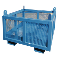 Material Handling Basket, 24" H x 48" W x 48" D, 1000 lbs. Capacity MN664 | Nia-Chem Ltd.