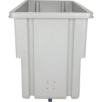 Chariot basculeur en acier, Poly&eacute;thyl&egrave;ne, 0,625 vg³, Capacit&eacute; de charge de 500 lb Nia-Chem Ltd.