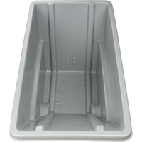 Chariot basculeur en acier, Poly&eacute;thyl&egrave;ne, 0,625 vg³, Capacit&eacute; de charge de 500 lb Nia-Chem Ltd.