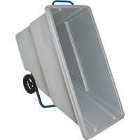 Chariot basculeur en acier, Poly&eacute;thyl&egrave;ne, 0,625 vg³, Capacit&eacute; de charge de 850 lb Nia-Chem Ltd.