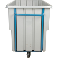 Chariot basculeur en acier, Poly&eacute;thyl&egrave;ne, 1,1 vg³, Capacit&eacute; de charge de 1250 lb Nia-Chem Ltd.