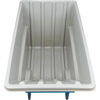 Chariot basculeur en acier, Poly&eacute;thyl&egrave;ne, 1,1 vg³, Capacit&eacute; de charge de 2000 lb Nia-Chem Ltd.