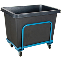 Tapered Wall Box Truck, Polyethylene, 37" L x 26" W x 30" H, 9 cu. ft. Volume, 800 lbs. Capacity Nia-Chem Ltd.