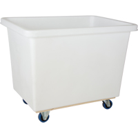 Tapered Wall Box Truck, White Polyethylene, 43" L x 30" W x 34" H, 16 cu. ft. Volume, 600 lbs. Capacity Nia-Chem Ltd.