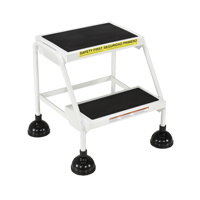 &eacute;chelles Stop-Step, 2 marches, Largeur de la marche 16", Hauteur de la plateforme 18-9/16", Acier Nia-Chem Ltd.