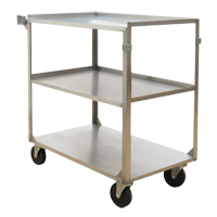 Shelf Carts, 3 Tiers, 21" W x 37-1/4" H x 35-1/8" D, 500 lbs. Capacity MO254 | Nia-Chem Ltd.