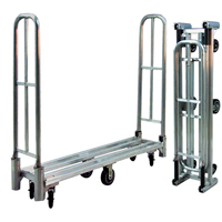 Aluminum U-Boat Folding Utility Cart, 16" W x 60" L, 1500 lbs. Cap., Polyurethane Wheels Nia-Chem Ltd.