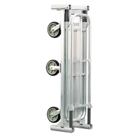 Aluminum U-Boat Folding Bulk Delivery Cart, 18" W x 61" L, 1200 lbs. Cap., Polyurethane Wheels Nia-Chem Ltd.