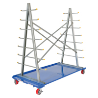 Chariot &agrave; cadre en A pour barres et tuyaux, Acier, 36-3/4" la x 73-3/4" p x 72-1/2" h, Capacit&eacute; de 2000 lb Nia-Chem Ltd.