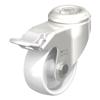 Impact-Resistant Nylon Caster, Swivel with Brake, 3-1/8" (79.5 mm) Dia., 265 lbs. (120 kg.) Capacity Nia-Chem Ltd.