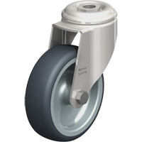 Stainless Steel Thermoplastic Elastomer Caster, Swivel, 4" (102 mm) Dia., 240 lbs. (108 kg.) Capacity Nia-Chem Ltd.