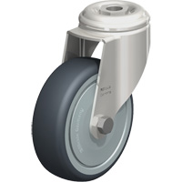 Stainless Steel Thermoplastic Elastomer Caster, Swivel, 4" (102 mm) Dia., 240 lbs. (108 kg.) Capacity Nia-Chem Ltd.
