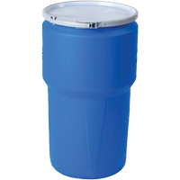 Nestable Polyethylene Drum, 14 US gal (11.7 imp. gal.), Open Top, Blue MO768 | Nia-Chem Ltd.