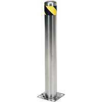 Safety Bollard, Stainless Steel, 36" H x 8" W, Silver Nia-Chem Ltd.