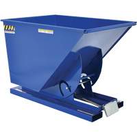 Self-Dumping Hopper, Steel, 1 cu.yd., Blue Nia-Chem Ltd.
