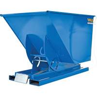 Self-Dumping Hopper, Steel, 1 cu.yd., Blue Nia-Chem Ltd.