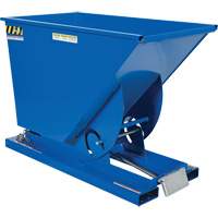 Self-Dumping Hopper, Steel, 3/4 cu.yd., Blue Nia-Chem Ltd.