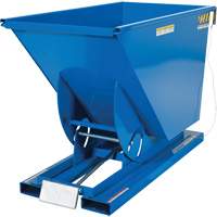 Self-Dumping Hopper, Steel, 3/4 cu.yd., Blue Nia-Chem Ltd.