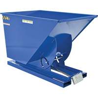 Self-Dumping Hopper, Steel, 1 cu.yd., Blue Nia-Chem Ltd.