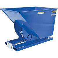 Self-Dumping Hopper, Steel, 1 cu.yd., Blue Nia-Chem Ltd.