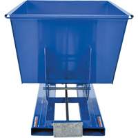 Self-Dumping Hopper, Steel, 1 cu.yd., Blue Nia-Chem Ltd.