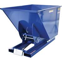 Self-Dumping Hopper, Steel, 1 cu.yd., Blue Nia-Chem Ltd.