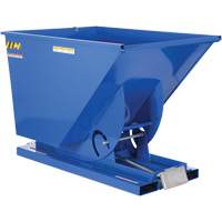 Self-Dumping Hopper, Steel, 1-1/2 cu.yd., Blue Nia-Chem Ltd.