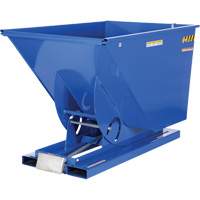 Self-Dumping Hopper, Steel, 1-1/2 cu.yd., Blue Nia-Chem Ltd.