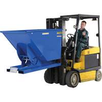 Self-Dumping Hopper, Steel, 1-1/2 cu.yd., Blue Nia-Chem Ltd.