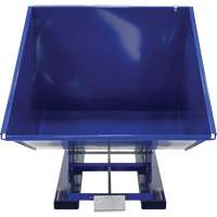 Self-Dumping Hopper, Steel, 2 cu.yd., Blue Nia-Chem Ltd.