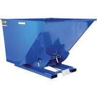 Self-Dumping Hopper, Steel, 2-1/2 cu.yd., Blue Nia-Chem Ltd.