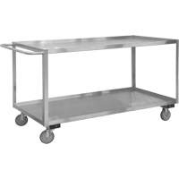 Chariot avec tablettes de calibre industriel, 2 Tiers, 18-1/8" la x 42" h x 35" p, Capacit&eacute; 1200 lb Nia-Chem Ltd.