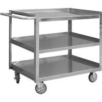 Chariot avec tablettes de calibre industriel, 3 Tiers, 24-1/8" la x 35" h x 42" p, Capacit&eacute; 1200 lb Nia-Chem Ltd.