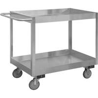 Chariot avec tablettes de calibre industriel, 2 Tiers, 18-1/8" la x 35" h x 36" p, Capacit&eacute; 1200 lb Nia-Chem Ltd.
