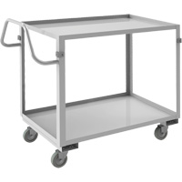 Chariot avec tablettes de calibre industriel, 2 Tiers, 22-1/2" la x 36-1/2" h x 42-7/16" p, Capacit&eacute; 600 lb Nia-Chem Ltd.