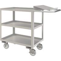 Industrial Grade Order Picking Cart, 39" H x 18-1/8" W x 45" D, 3 Shelves, 1200 lbs. Capacity MP003 | Nia-Chem Ltd.