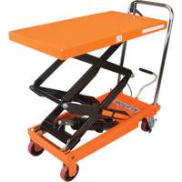Hydraulic Scissor Lift Table, 35-3/4" L x 19-3/4" W, Steel, 770 lbs. Capacity MP007 | Nia-Chem Ltd.