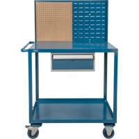 Chariot de service mobile, 2 Tiers, 24" la x 57" h x 40" p, Capacit&eacute; 1200 lb Nia-Chem Ltd.