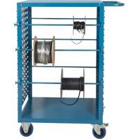 Chariot mobile pour mat&eacute;riaux bobin&eacute;s, Acier, 6 Montants, 21" la x 48" h x 38" p, Capacit&eacute; de 1200 lb Nia-Chem Ltd.