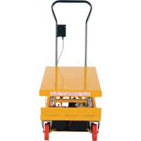 DC Powered Hydraulic Scissor Lift Elevating Cart, Steel, 39-3/4" L x 20-1/2" W, 1000 lbs. Capacity MP111 | Nia-Chem Ltd.