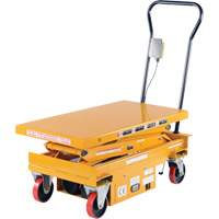 DC Powered Hydraulic Scissor Lift Elevating Cart, Steel, 39-3/4" L x 20-1/2" W, 1000 lbs. Capacity Nia-Chem Ltd.