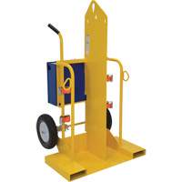 Welding Cylinder Torch Cart, Foam-Filled Wheels, 24" W x 19-1/2" L Base, 500 lbs. Nia-Chem Ltd.