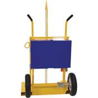 Welding Cylinder Torch Cart, Foam-Filled Wheels, 24" W x 19-1/2" L Base, 500 lbs. Nia-Chem Ltd.