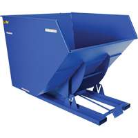 Self-Dumping Hopper, Steel, 4 cu.yd., Blue Nia-Chem Ltd.