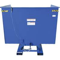 Self-Dumping Hopper, Steel, 4 cu.yd., Blue Nia-Chem Ltd.