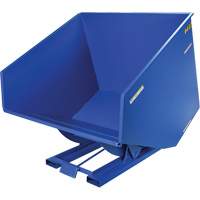 Self-Dumping Hopper, Steel, 4 cu.yd., Blue Nia-Chem Ltd.