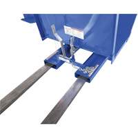 Open Sided Hopper, Steel, 1 cu.yd., Blue Nia-Chem Ltd.
