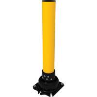 SlowStop<sup>®</sup> Flexible Rebounding Bollard, Steel, 42" H x 6" W, Yellow MP185 | Nia-Chem Ltd.